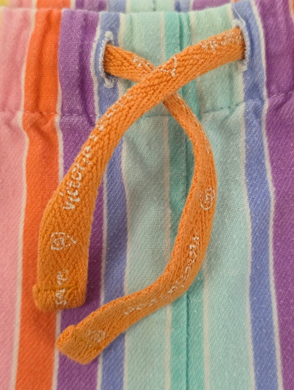 Victoria’s Secret Rainbow Stripe Cotton Pajama Set Small Vintage Y2K Loungewear - Picture 12 of 16